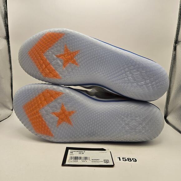 CONVERSE MEN\'S 16 ALL STAR PRO BB HIGH SOLSTICE WHITE ROYAL ORANGE 167936C NWOB
